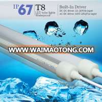 IP67 T8 LED tube light for freezer, led cooler lights waterproof led tube light T8